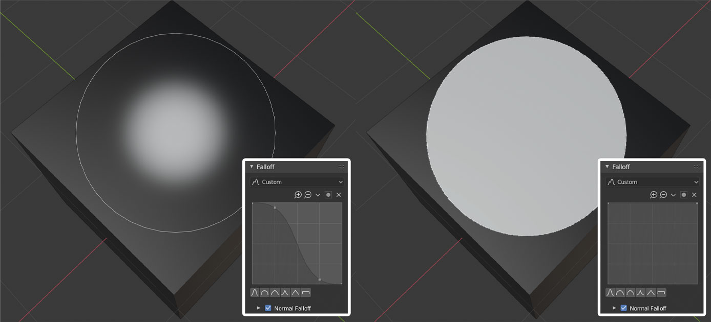 Blenderペイントブラシのオプションを完全に理解する 3DCG school